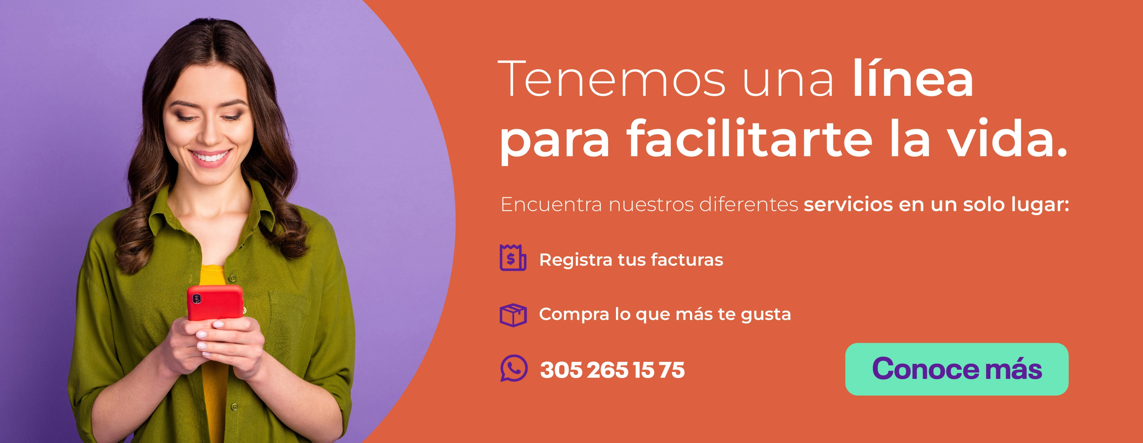 Línea para facilitarte la vida (305 265 1575)