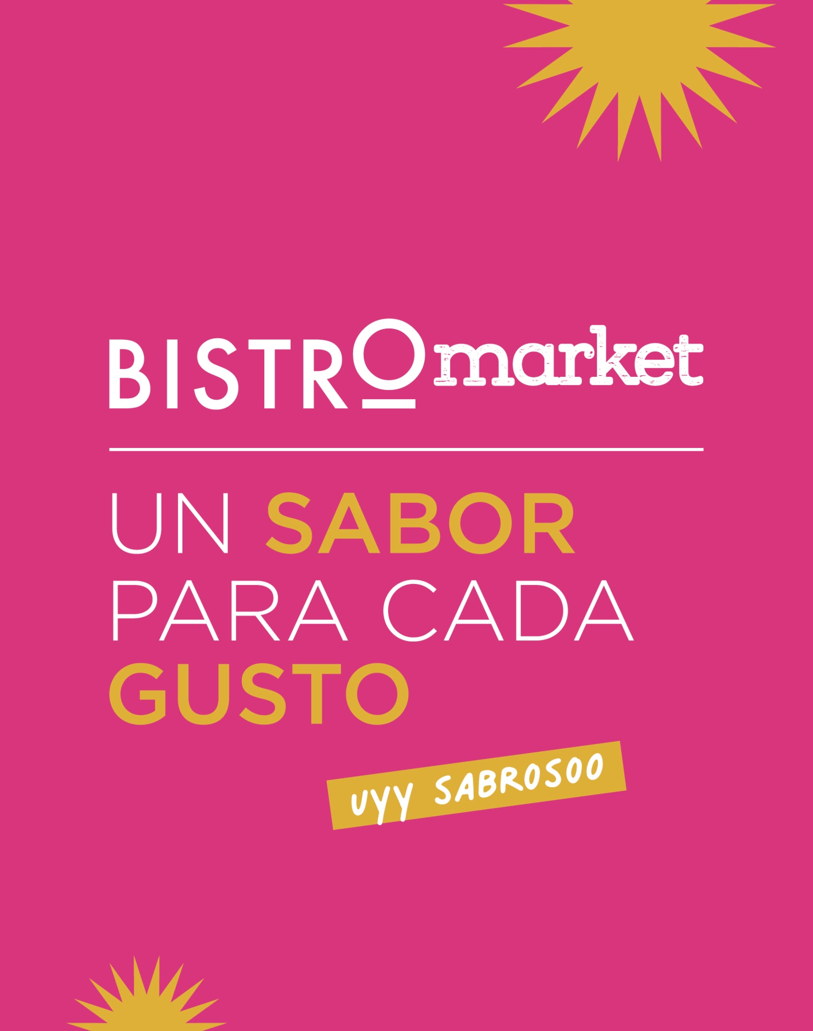 Bistró market, un sabor para cada gusto, banner celular