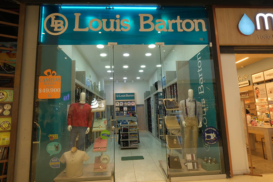tienda de ropa para hombre louis barton en tunja